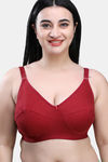 Maroon Clothing Double Layered Non Wired Full Coverage Super Support Bra (Pack of 2) - Multicolor — thumbnail 2